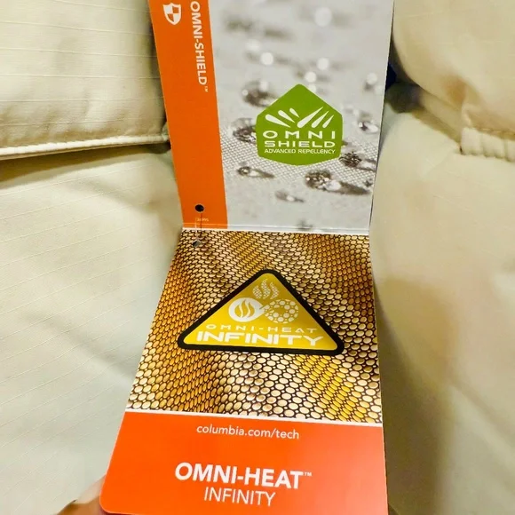 Brand new w tags! Columbia Beige Landroamer Puffer Jacket-titanium. Mens-L. - Picture 10 of 16